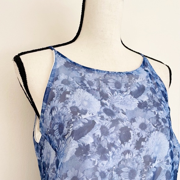 Vintage 90s Floral Photo Print Shift Dress - Picture 3 of 5